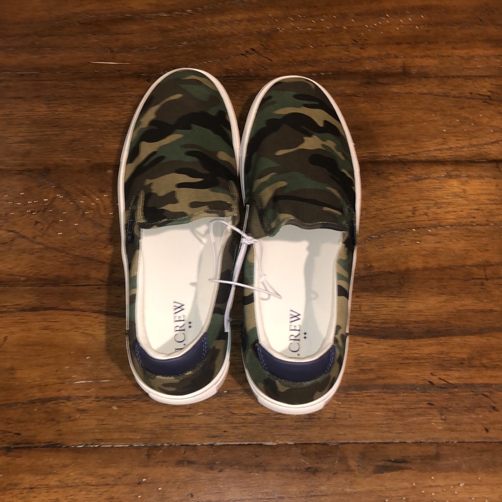J crew camo canvas shoes size 10 - Picture 3 of 5